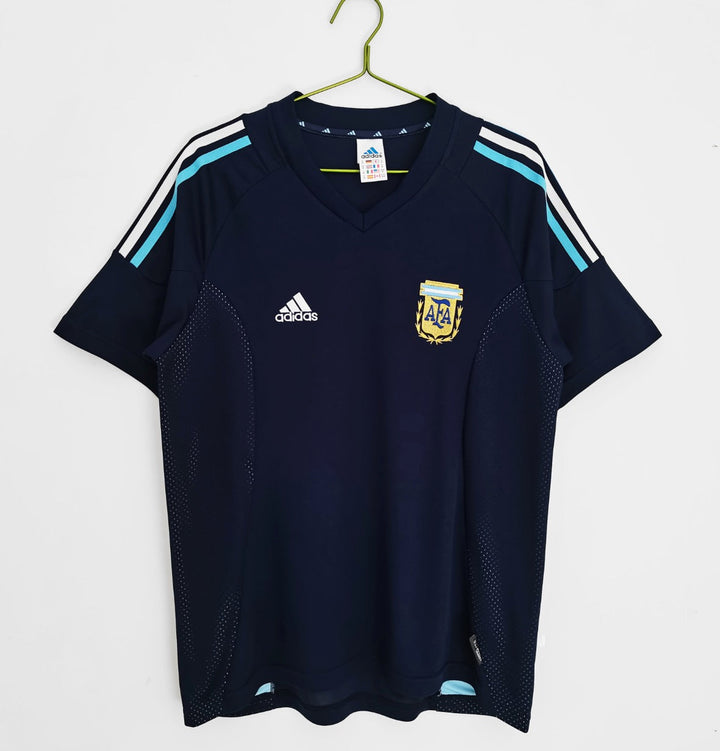 Camiseta retro visitante de Argentina 2002