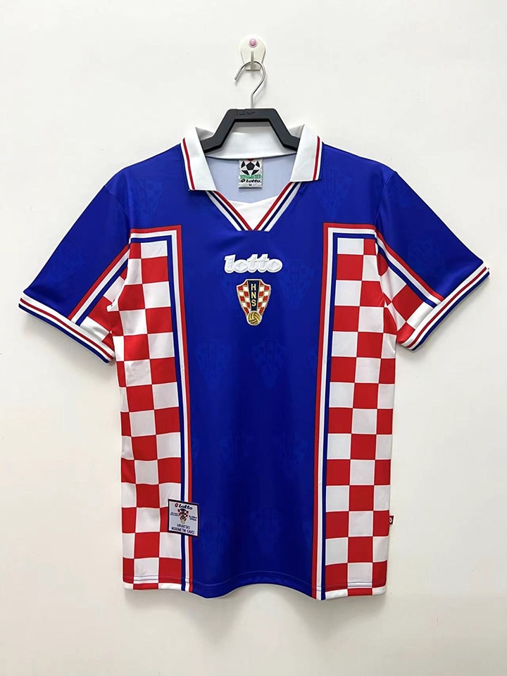 Camiseta retro de visitante de Croacia 1998