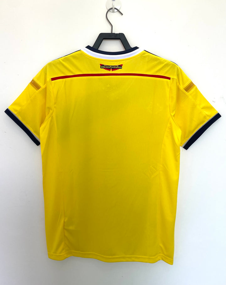 Camiseta retro local de Colombia 2014